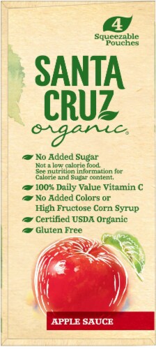 Santa Cruz Organic® Apple Sauce Pouches Perspective: left