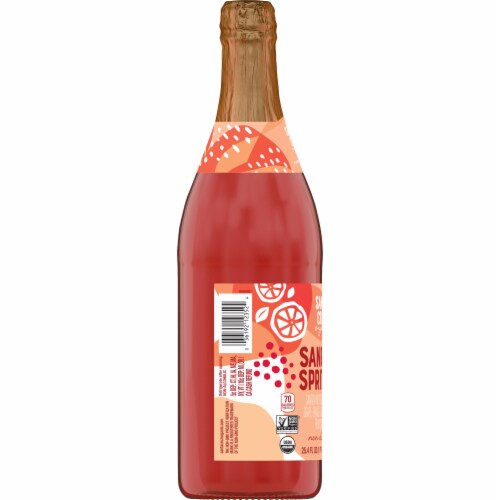 Santa Cruz Organic Sangria Spritzer Sparkling Juice Perspective: left