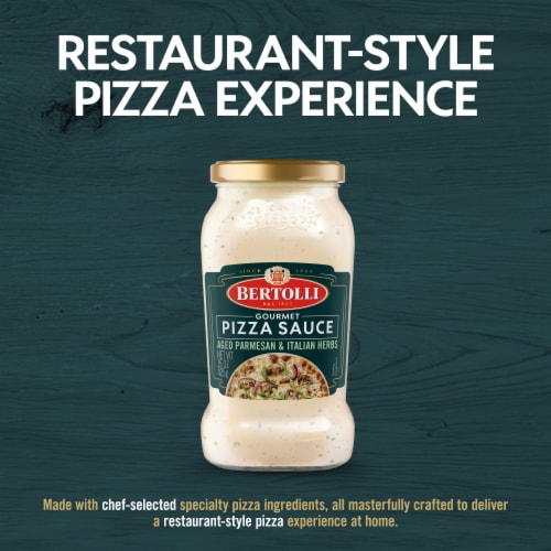 Bertolli® White Pizza Sauce with Italian Herbs Artisan Gourmet Pizza Sauce Perspective: left