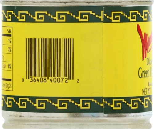 Macayo® Diced Green Poblano Peppers Perspective: left