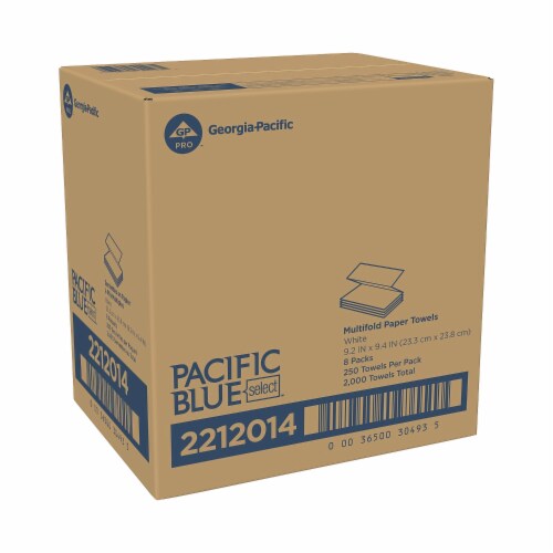 Professional Series Premium Paper Towels,M-Fold,9 2/5x9 1/5, 250/Bx, 8 Bx/Carton, Sold as 1 Carton, 8 Each per Carton