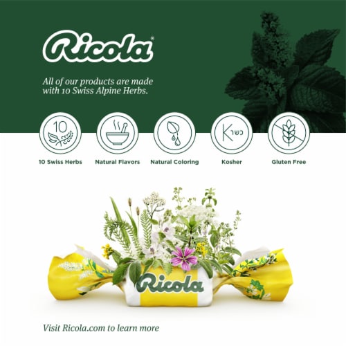 Ricola Cherry Honey Herb Throat Drops Perspective: left
