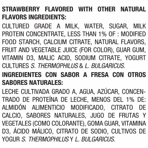 Danonino Strawberry Dairy Snack Cup Perspective: left