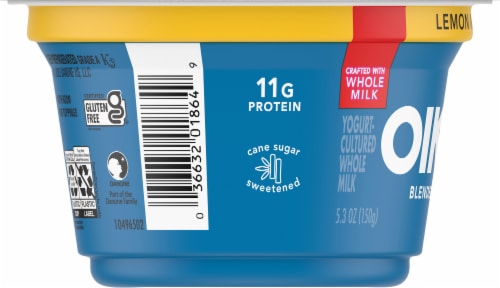 Oikos® Lemon Meringue Blended Greek Yogurt Perspective: left