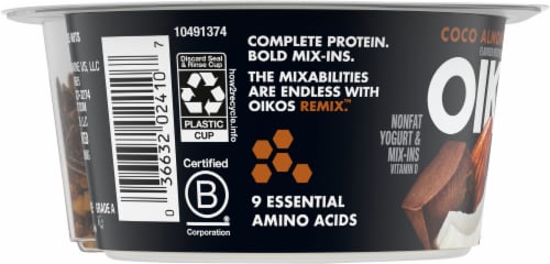Oikos® Remix Coco Almond Chocolate Non Fat Yogurt Cup, 4.5 oz - Fred Meyer