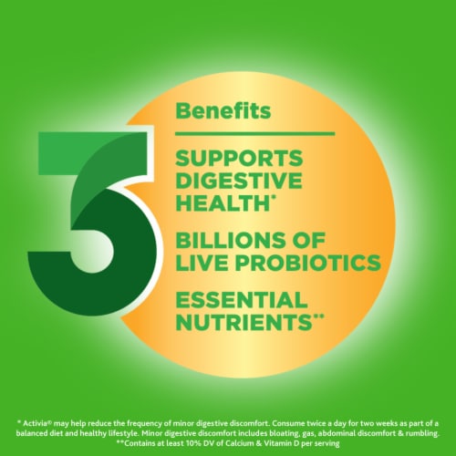 Activia® Vanilla Probiotic Lowfat Yogurt Cups Perspective: left