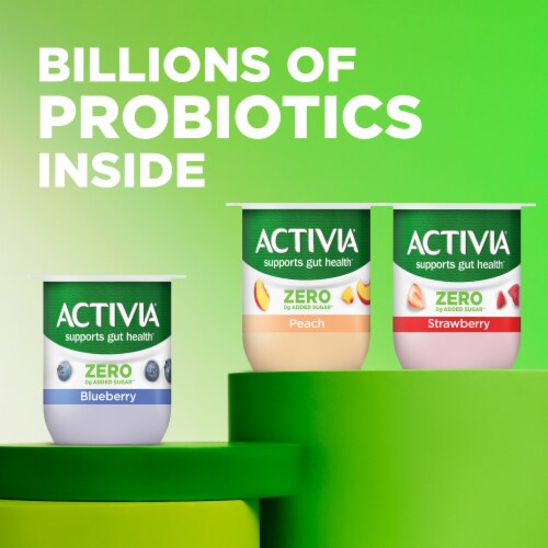 Activia Vanilla Probiotic Nonfat Yogurt Cups Perspective: left