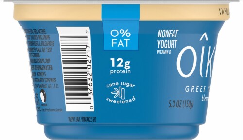 Oikos® Vanilla Blended Greek Yogurt Perspective: left