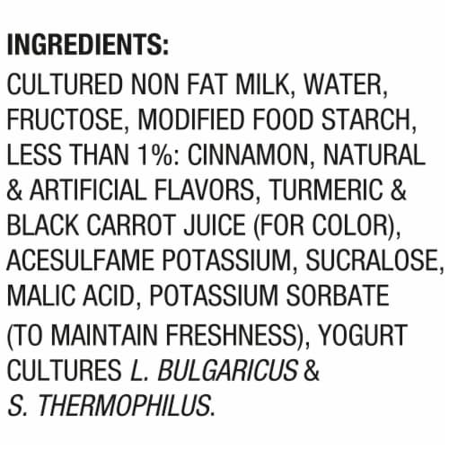 Dannon Light + Fit Pumpkin Pie Greek Fat Free Yogurt Cup Perspective: left