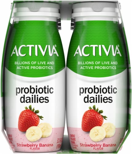 Activa® Probiotic Dailies Strawberry Banana Perspective: left