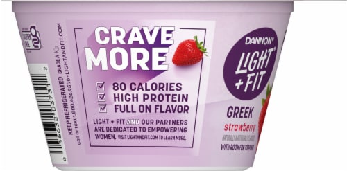 Light & Fit® Strawberry Nonfat Greek Yogurt Perspective: left