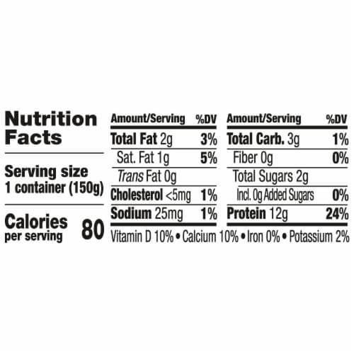Too Good & Co. Blueberry Yogurt-Cultured Ultra-Filtered Low Fat Milk Product Cup Perspective: left