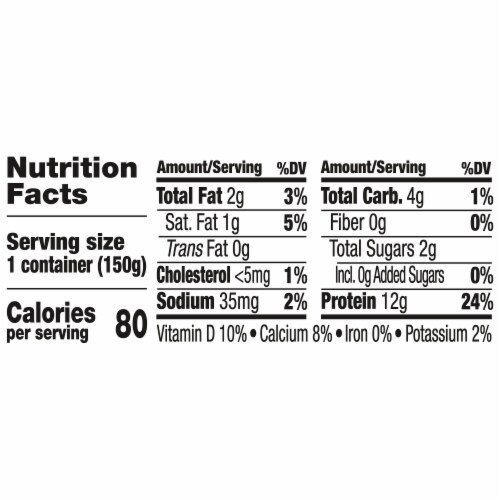 Two Good™ Lowfat Peach Greek Yogurt Cup Perspective: left