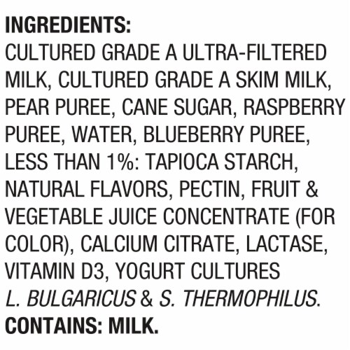 Too Good & Co. Kids Pear Berry Yogurt Pouch Perspective: left