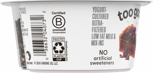 Too Good & Co.™ Dark Chocolate Cherry Tart Yogurt Perspective: left