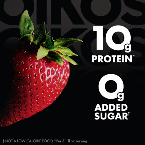 Oikos Pro Shots Strawberry Dairy Drink Perspective: left