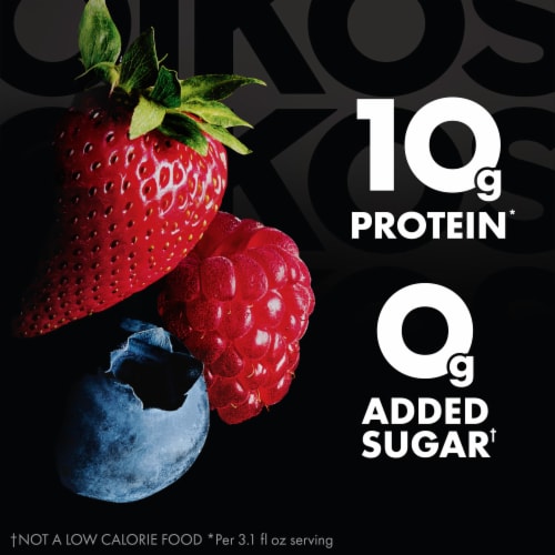 Oikos Pro Shots Mixed Berry Dairy Drink Perspective: left