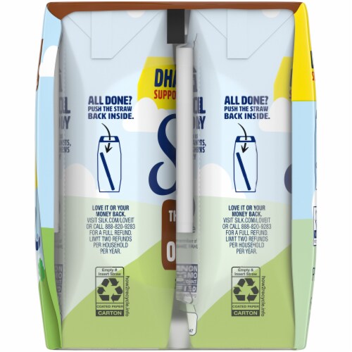 Silk Chocolate  DHA Omega-3 Pea & Oatmilk Perspective: left