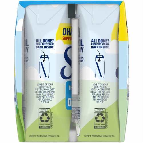 Silk Vanilla DHA Omega-3 Pea & Oatmilk Perspective: left