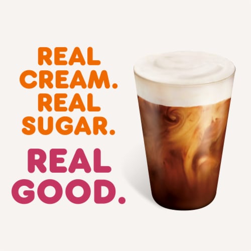 Dunkin' Extra Extra Cold Foam Coffee Creamer Perspective: left