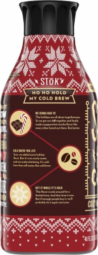 Stok® Peppermint Mocha Cold Brew Coffee Perspective: left