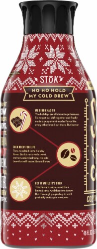 Stok® Peppermint Mocha Cold Brew Coffee Perspective: left
