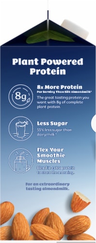 Silk® Original Protein Almond Milk Perspective: left