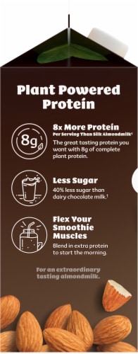 Silk® Chocolate Protein Almond Milk Perspective: left