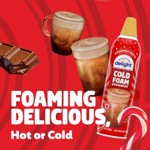 International Delight® Peppermint Mocha Cold Foam Creamer Perspective: left
