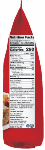 Cooked Perfect® All Beef Original Meatball Perspective: left