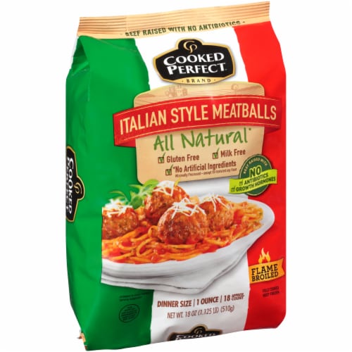 Cooked Perfect® Italian Style Frozen Meatballs Perspective: left