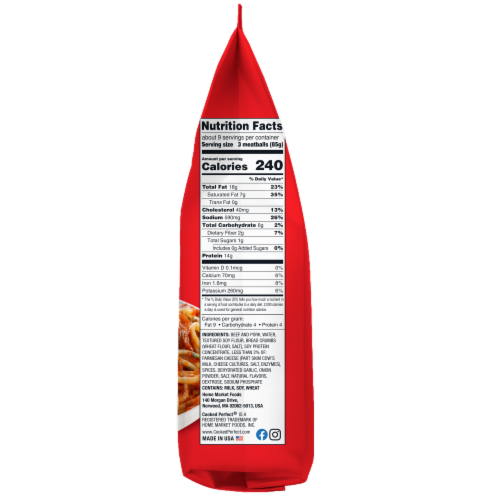 Cooked Perfect® Italian Style Frozen Meatballs Perspective: left