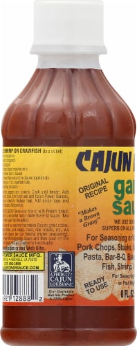 Cajun Power Garlic Sauce Perspective: left