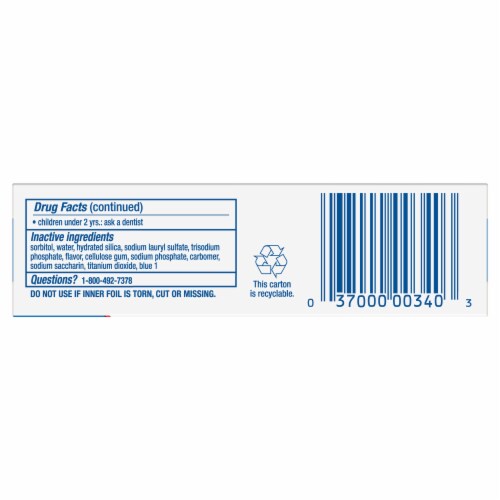 Crest Cavity Protection Regular Toothpaste Perspective: left