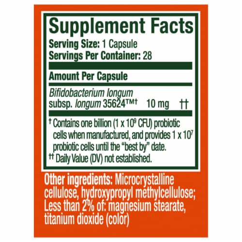 Align Daily Probiotic Capsule Perspective: left