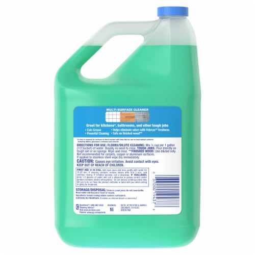 Mr. Clean Multi-Surface Cleaner with Febreze Freshness Meadows & Rain Perspective: left