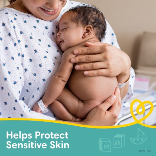 Pampers Unscented Sensitive Baby Wipes Perspective: left