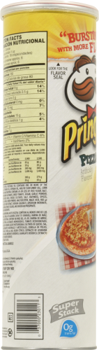Pringles Pizza Potato Crisps Perspective: left