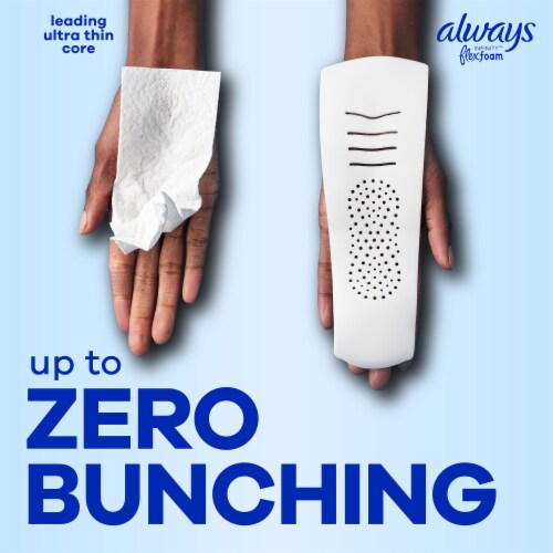 Always Infinity Size 2 FlexFoam Heavy Flow Unscented Pads Perspective: left