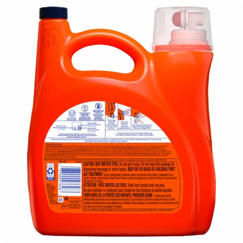 Tide HE Hygienic Clean Heavy Duty Spring Meadow Liquid Laundry Detergent Perspective: left