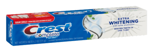 Crest Complete Extra Whitening Toothpaste Perspective: left