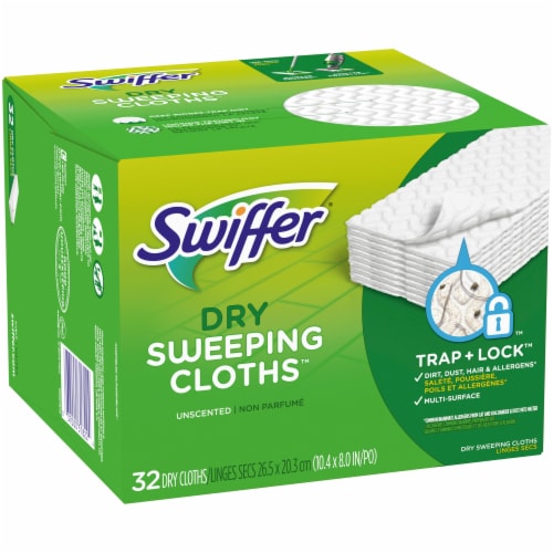Swiffer Unscented Dry Sweeping Cloths Refills Perspective: left