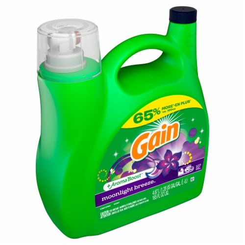 Gain® Moonlight Breeze® Liquid Laundry Detergent Perspective: left
