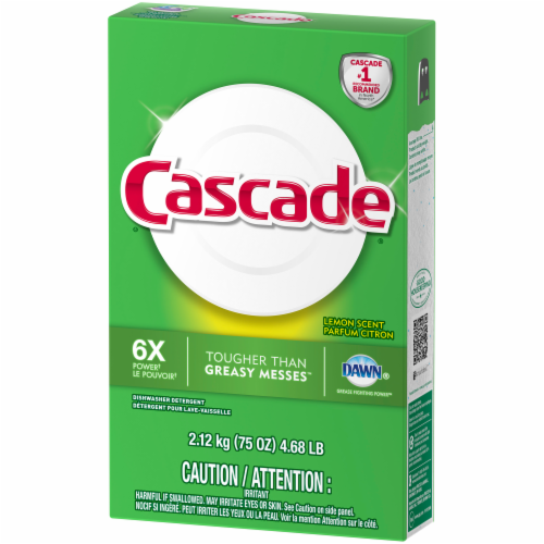 Cascade Dawn Lemon Scent Dishwasher Detergent Perspective: left
