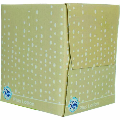Puffs Plus Lotion Facial Tissues, Cube, 56 Ct Perspective: left