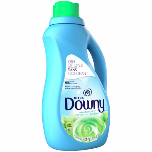 Downy Ultra Mountain Spring Fabric Softener Perspective: left