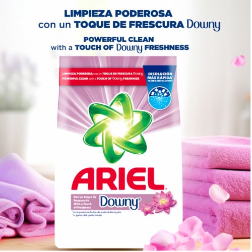 Ariel With A Touch Of Downy Powder Laundry Detergent Perspective: left