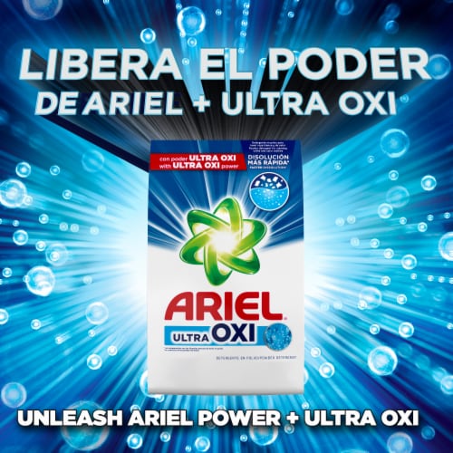 Ariel Ultra Oxi Powder Laundry Detergent Perspective: left