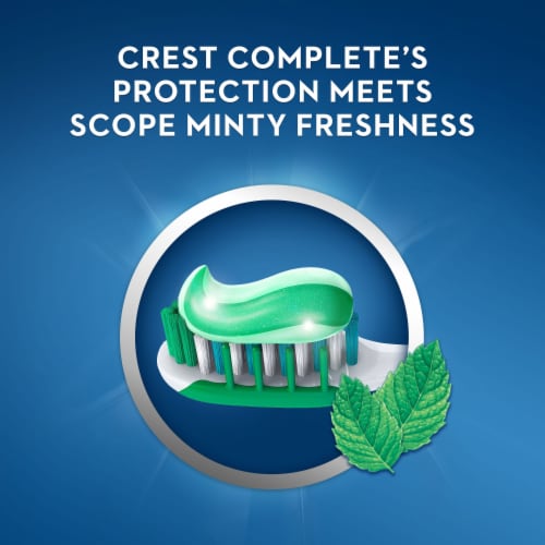 Crest + Scope Complete Whitening Toothpaste, Minty Fresh, .85 oz Perspective: left