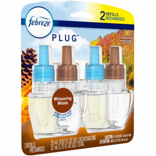 Febreze Whispering Woods Plug Refills Perspective: left